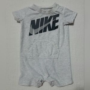Nike Baby Romper Coverall One Piece Shorts Outfit 3M Grey